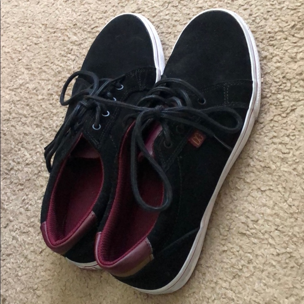 Black Suede DC Skater Shoes